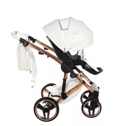 Junama Diamond HAND CRAFT multifunkciós babakocsi - 09 white+cooper