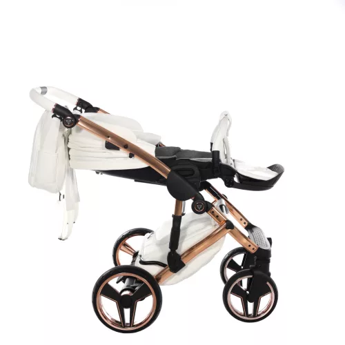 Junama Diamond HAND CRAFT multifunkciós babakocsi - 09 white+cooper
