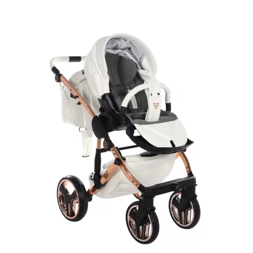 Junama Diamond HAND CRAFT multifunkciós babakocsi - 09 white+cooper