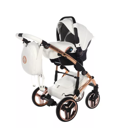 Junama Diamond HAND CRAFT multifunkciós babakocsi - 09 white+cooper