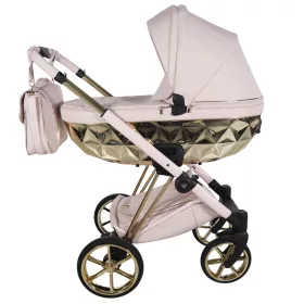   Junama CUBBY Premium többfunkciós babakocsi - rózsaszín 01