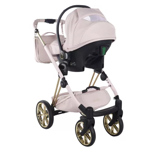 Junama CUBBY Premium többfunkciós babakocsi - rózsaszín 01