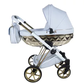Junama CUBBY Premium többfunkciós babakocsi - kék 03