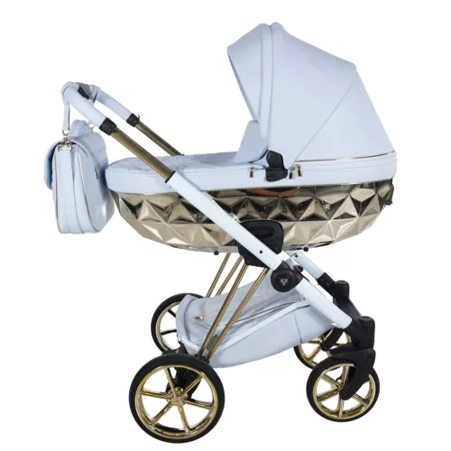 Junama CUBBY Premium többfunkciós babakocsi - kék 03