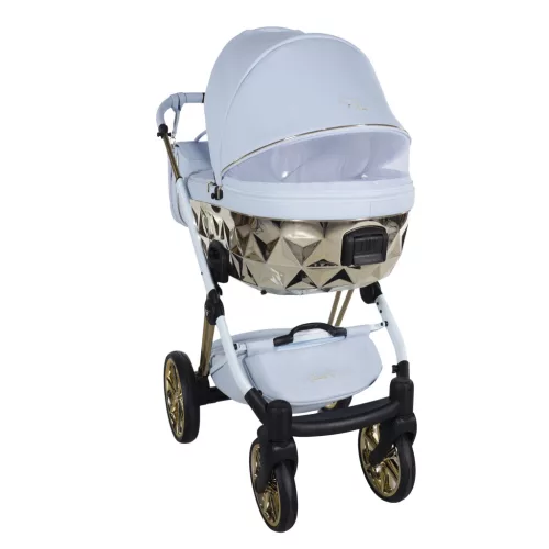 Junama CUBBY Premium többfunkciós babakocsi - kék 03