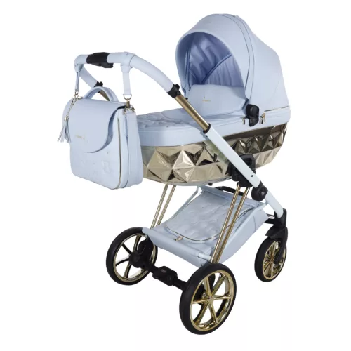 Junama CUBBY Premium többfunkciós babakocsi - kék 03