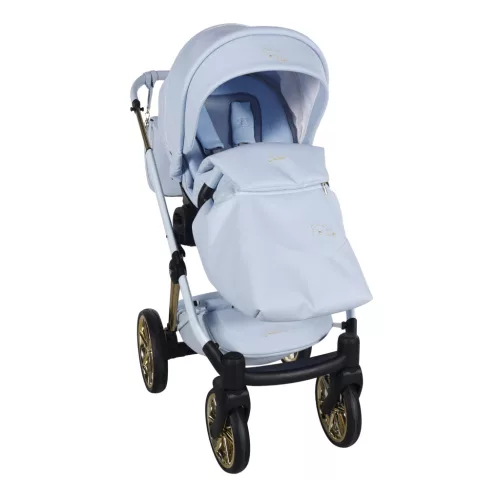 Junama CUBBY Premium többfunkciós babakocsi - kék 03
