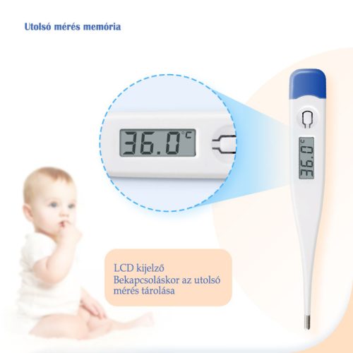 NiKiDs digitális Smart lázmérő - kék