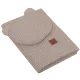 Infantilo NiKiDs muszlin baba ágynemű szett párnával - Dots beige