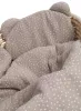 Infantilo NiKiDs muszlin baba ágynemű szett párnával - Dots beige