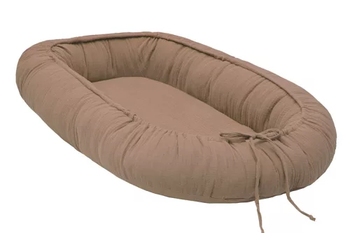 Scamp babafészek - muszlin - Light Brown