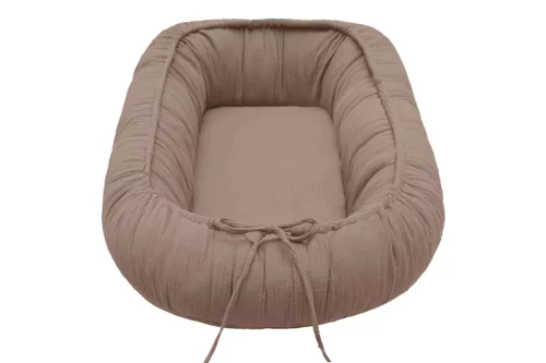 Scamp babafészek - muszlin - Light Brown