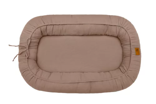 Scamp babafészek - muszlin - Light Brown