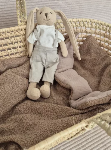 NiKiDs Infanilo Prémium 2 részes babaágynemű garnitúra - chocolate