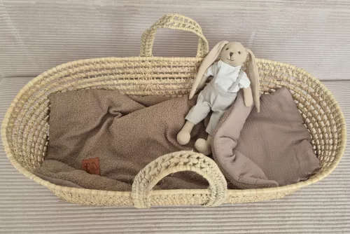 NiKiDs Infanilo Prémium 2 részes babaágynemű garnitúra - chocolate