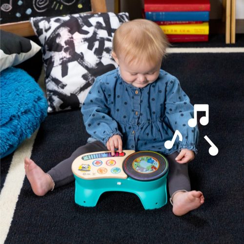 BABY EINSTEIN Zenélő játék Gramofón DJ Discovery Magic Touch HAPE 6 hó+
