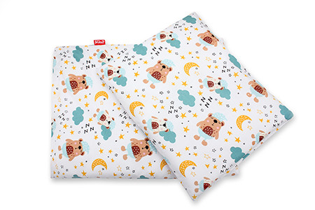 Pamut 2 részes gyerek ágyneműhuzat -  álmos maci