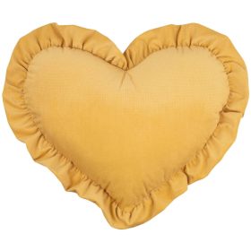 Infantilo NiKiDs Elegant Velvet díszpárna - mustársárga