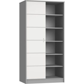 Faktum Alda Selyemszürke 2 osztású szekrény