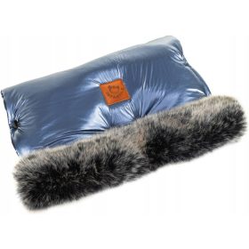   Infantilo NiKiDs FLUFFY Premium szörmés kesztyű - navy blue