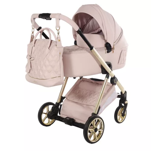 Junama ELLEGANTE Art Deco multifunkciós babakocsi - 01 pink