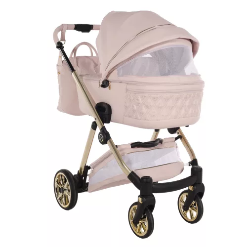 Junama ELLEGANTE Art Deco multifunkciós babakocsi - 01 pink