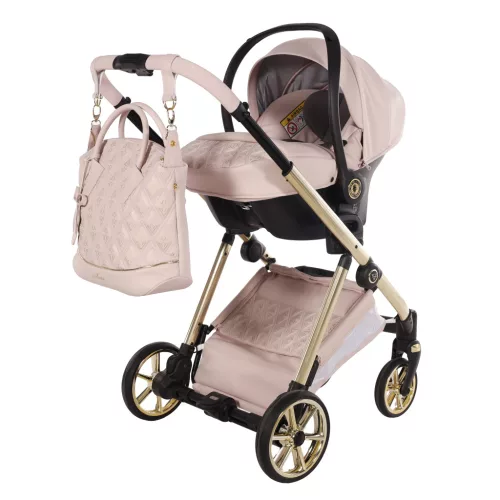Junama ELLEGANTE Art Deco multifunkciós babakocsi - 01 pink
