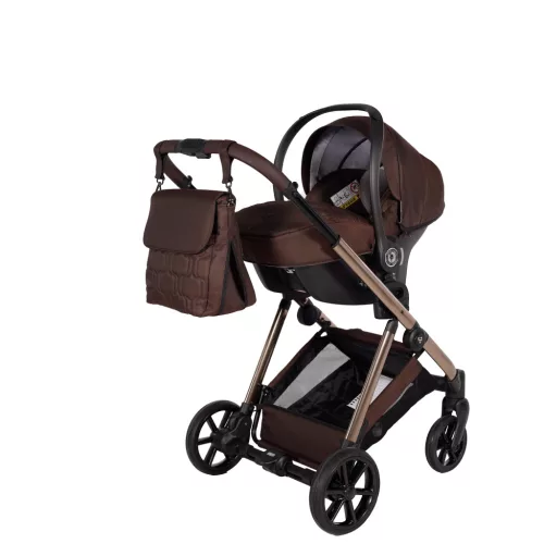 Junama ELLEGANTE  multifunkciós babakocsi - 08 brown