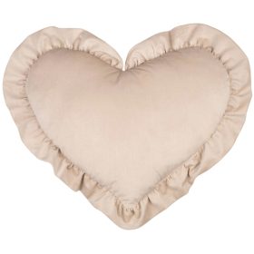 Infantilo NiKiDs Elegant Velvet díszpárna - bézs