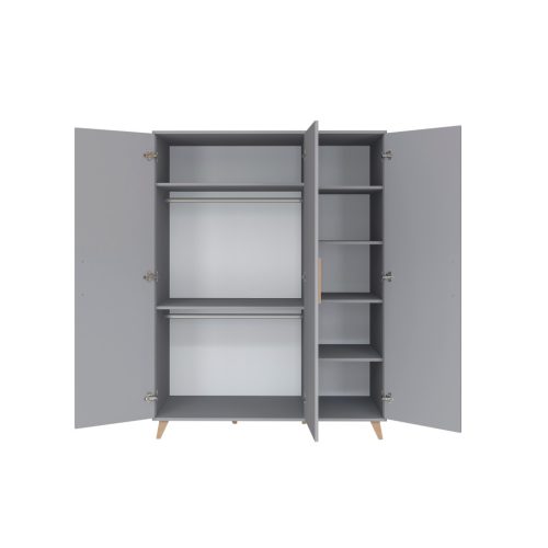 Faktum Flip Grey 3 osztású szekrény
