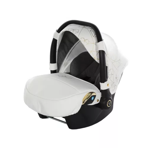 Junama DIAMOND Heart multifunkciós babakocsi - 01 white+gold