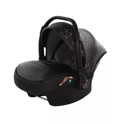 Junama Diamond Heart multifunkciós babakocsi - 02 Black + Copper