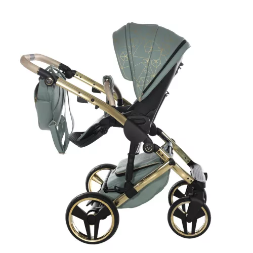 Junama Diamond Heart multifunkciós babakocsi - 03 green+gold