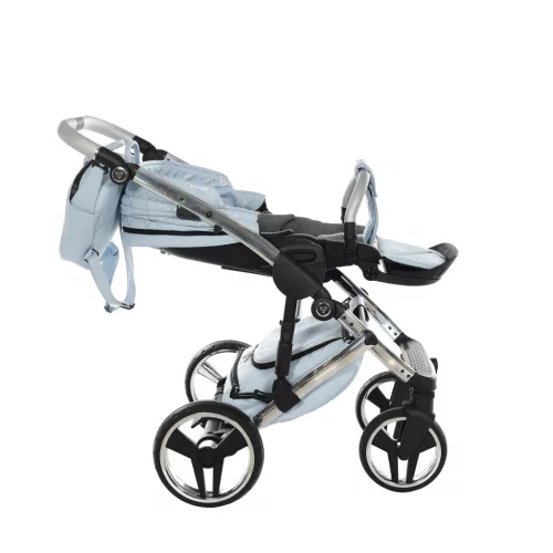 Junama DIAMOND Heart multifunkciós babakocsi - 08 light blue+silver