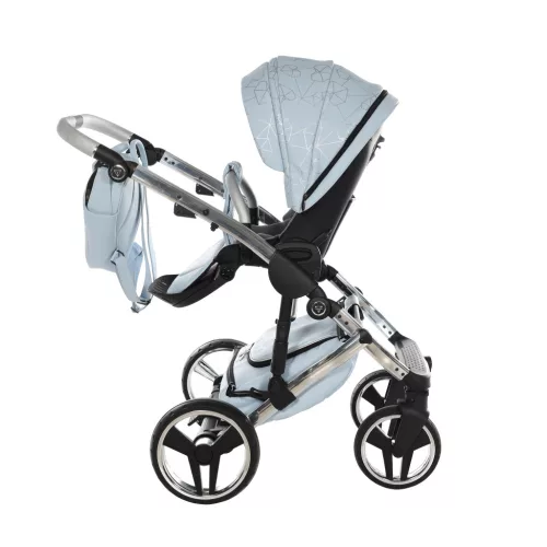 Junama DIAMOND Heart multifunkciós babakocsi - 08 light blue+silver