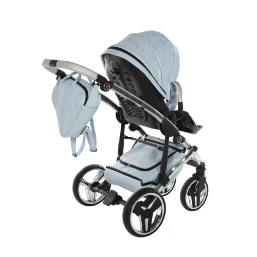 Junama DIAMOND Heart multifunkciós babakocsi - 08 light blue+silver
