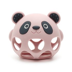 NiKiDs szilikon fogzást segítő BPA-mentes Teddy Pink