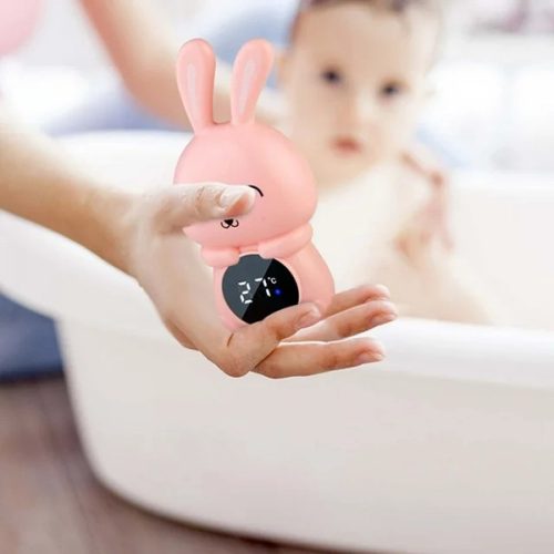 NiKiDs Bath digitális úszó vízhőmérő Nyuszi rózsaszín