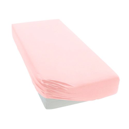 Pamut lepedő strech 60x120-70x140 cm - halvány rózsaszín