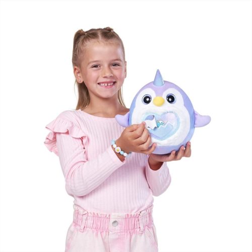 Zuru Rainbocorns Eggzania meglepetés tojás interaktív plüssel - téli barátok