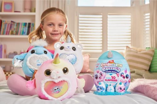 Zuru Rainbocorns Eggzania meglepetés tojás interaktív plüssel - téli barátok