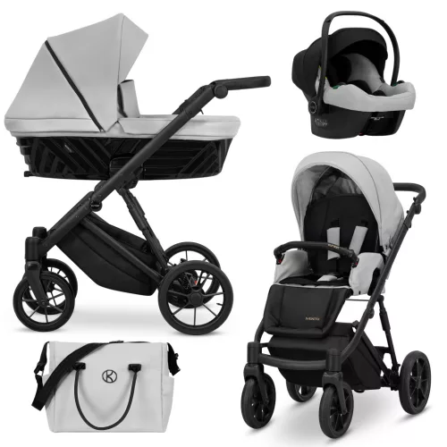 Kunert IVENTO többfunkciós babakocsi - Eco Dove Grey