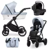 Kunert IVENTO többfunkciós babakocsi - Eco Baby Blue Metalic