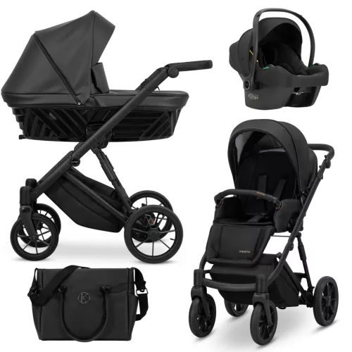 Kunert IVENTO többfunkciós babakocsi - Eco Black Pearl