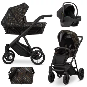Kunert IVENTO többfunkciós babakocsi - Black Style
