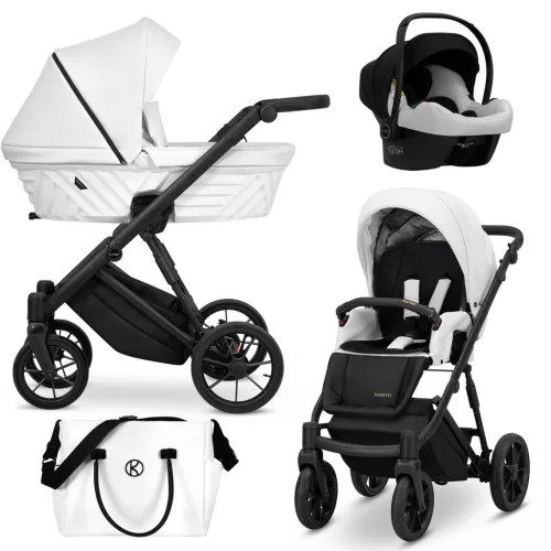 Kunert IVENTO többfunkciós babakocsi - Eco White Pearl