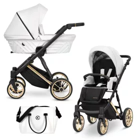   Kunert IVENTO Premium többfunkciós babakocsi - Eco White Pearl