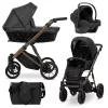 Kunert IVENTO Chocolate 2in1 többfunkciós babakocsi - Eco Black Pearl