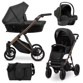   Kunert IVENTO Chocolate 2in1 többfunkciós babakocsi - Eco Black Pearl