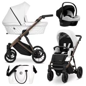   Kunert IVENTO Chocolate 2in1 többfunkciós babakocsi - Eco White Pearl